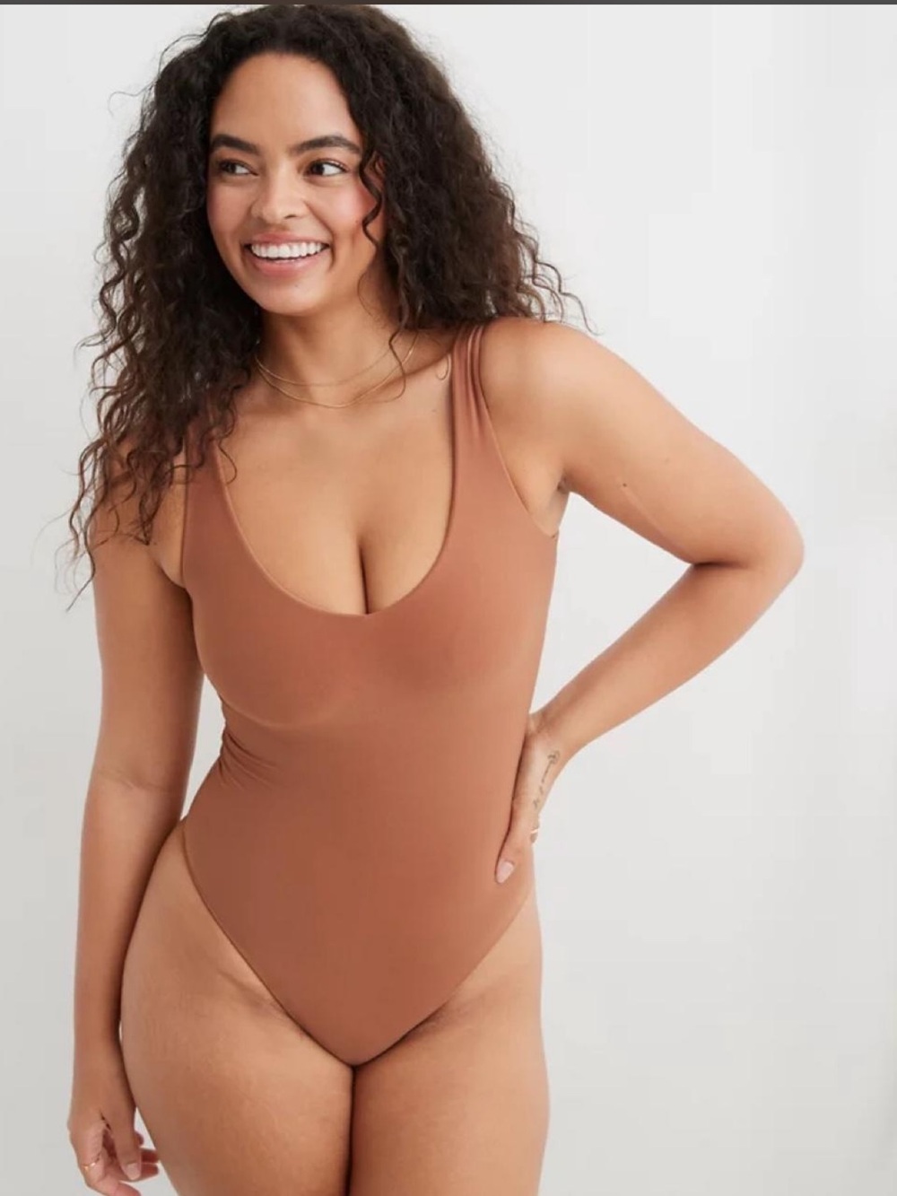 Aerie Smoothiez Bodysuit Size Medium Second Skin Essential